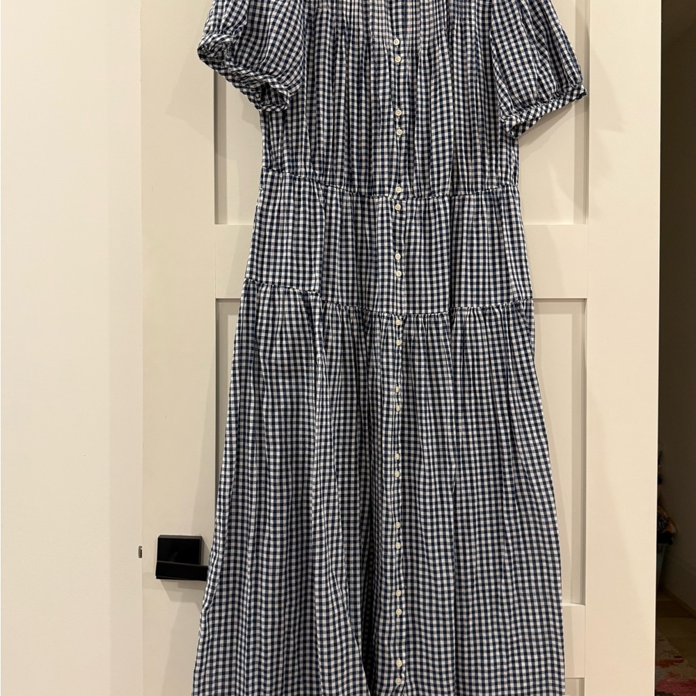 Doen x Gap Gingham Button-Down Dress